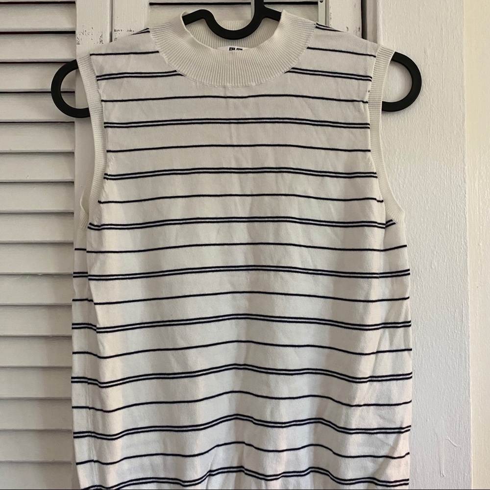Mock neck tank